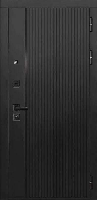 Входная дверь ДвериПРО L-45 ПВХ 10мм Астрод Velutto Grigio DPRO195697 внешняя сторона