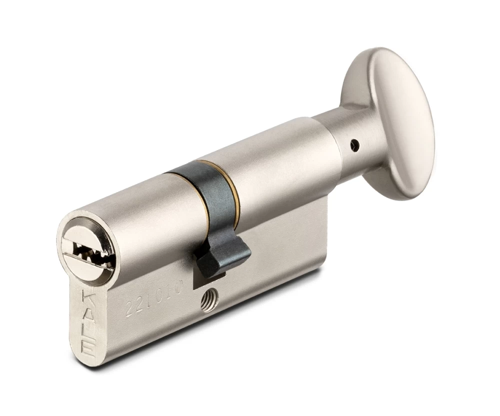 Фото Цилиндровый механизм с вертушкой 164 SM/80 (35+10+35) mm никель 5 кл.