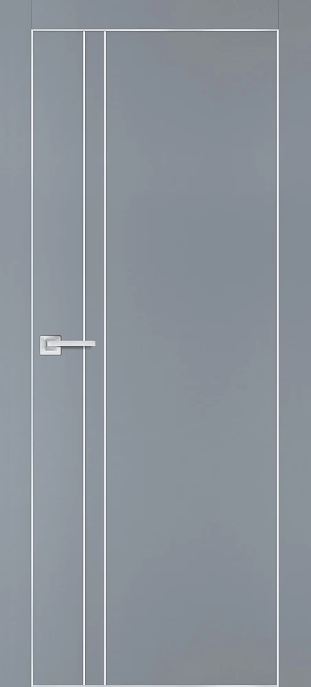 Фото Межкомнатная дверь PX-20  AL кромка с 4-х ст. Серый матовый