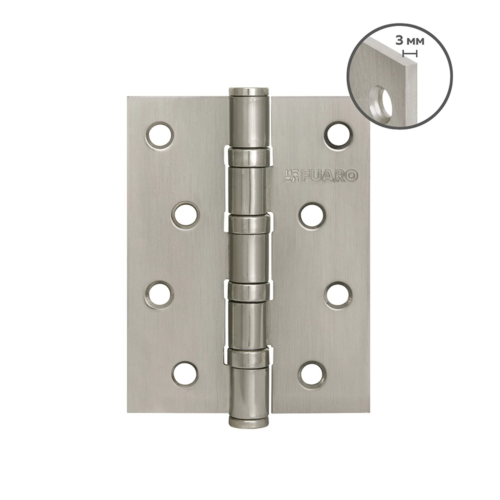 Фото Петля универсальная HEAVY IN4400U SN (матовый никель) 100х75х3 мм