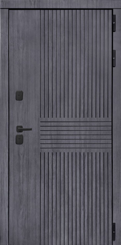 Входная дверь ДвериПРО Берген Фараон-2 (16мм, светлый мореный дуб) DPRO197056 внешняя сторона