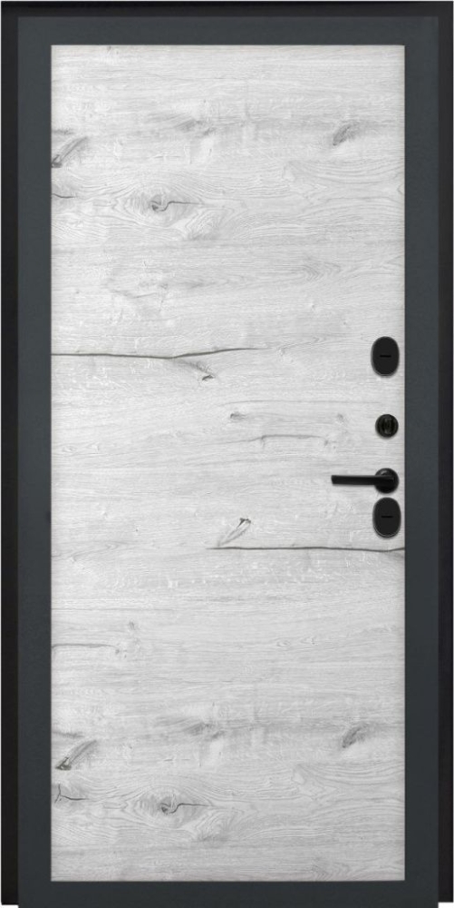 Входная дверь ДвериПРО Модель L-48 Без фрезеровки Дуб арктик горизонт DPRO196717 внутренняя сторона