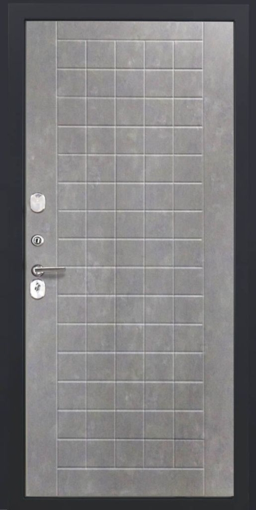 Входная дверь ДвериПРО L-Термо серебро ФЛ-256 (10мм, бетон пепельный) DPRO196480 внутренняя сторона
